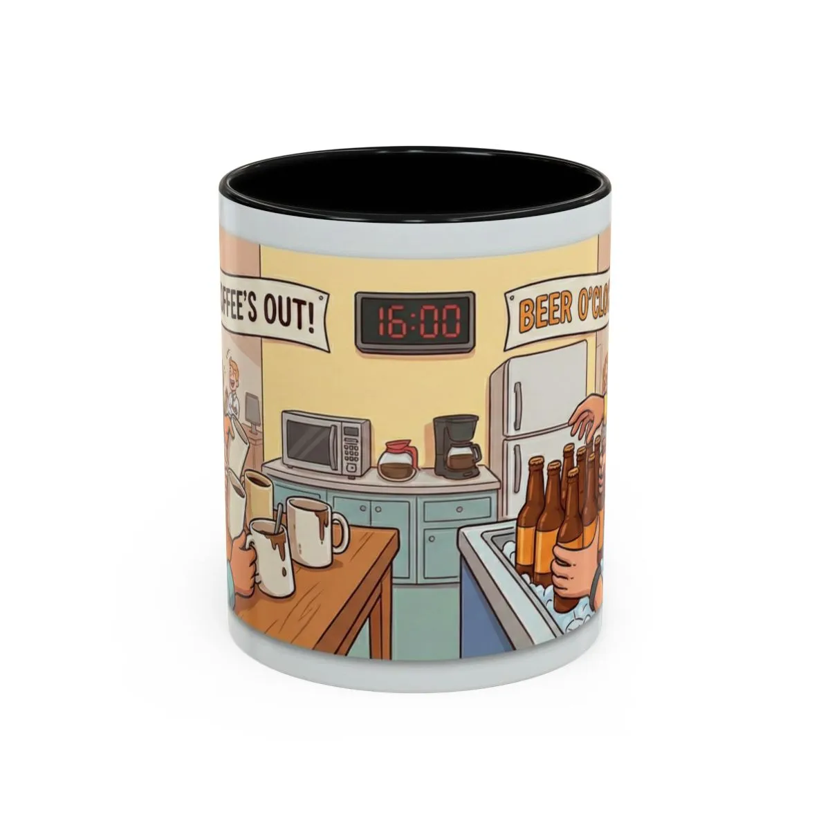 Beer O'Clock Coffee Mug — Funny Office Shift End Tea/Coffee Mug (Accent) product thumbnail image