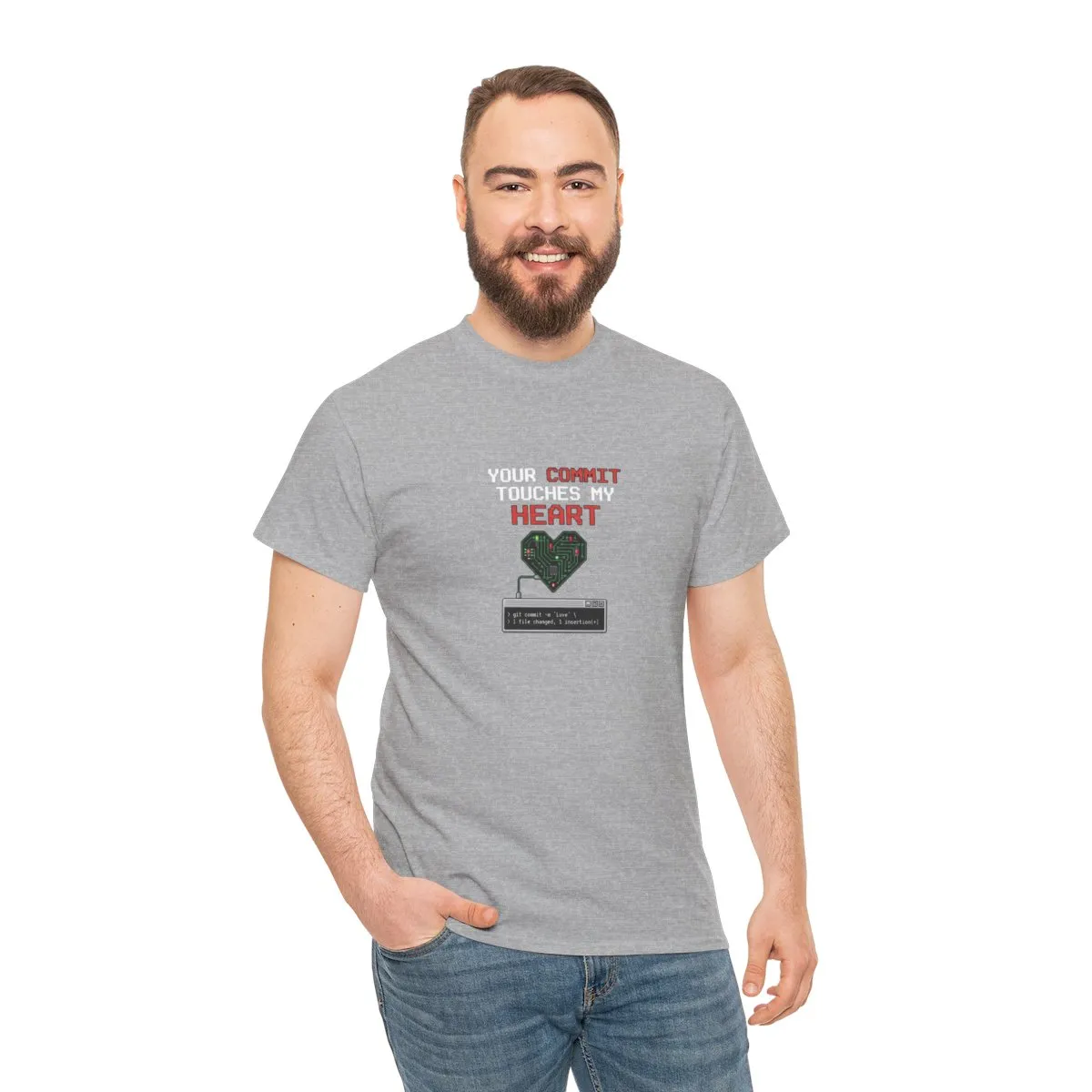Your commit touches my heart T-Shirt  product thumbnail image