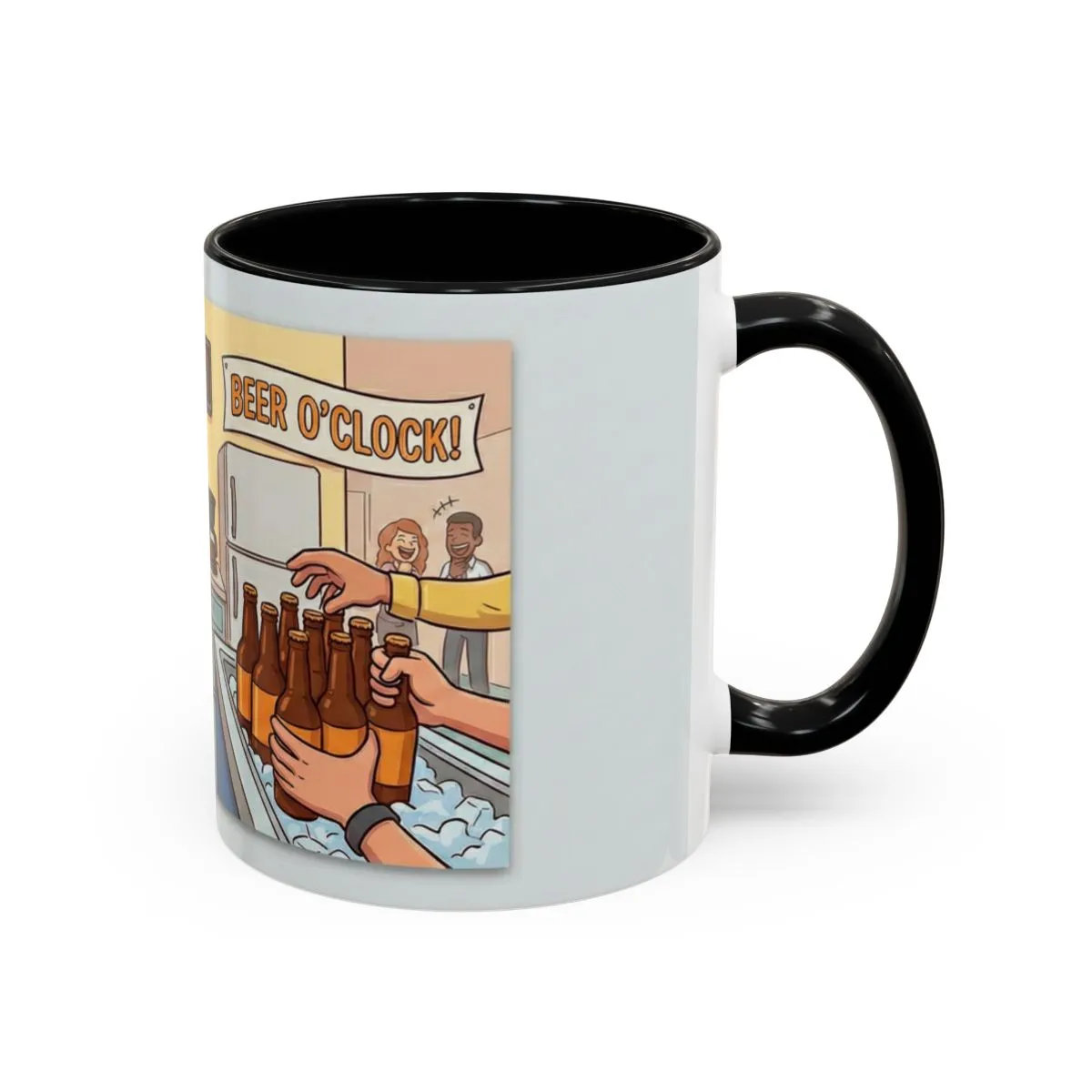 Beer O'Clock Coffee Mug — Funny Office Shift End Tea/Coffee Mug (Accent) product thumbnail image