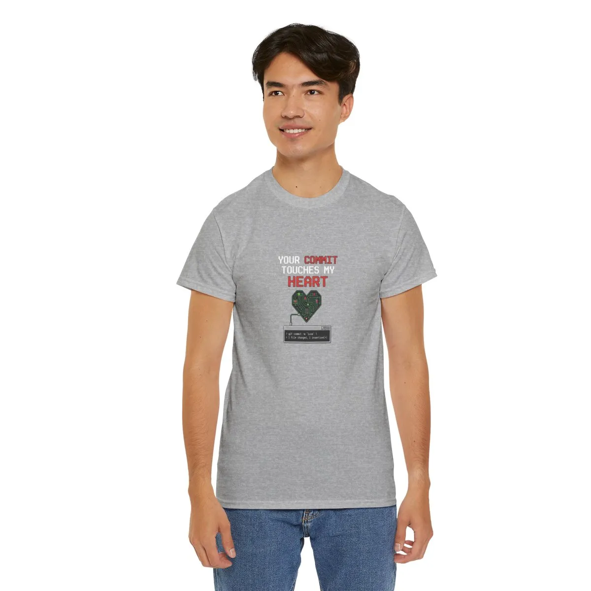 Your commit touches my heart T-Shirt  product thumbnail image