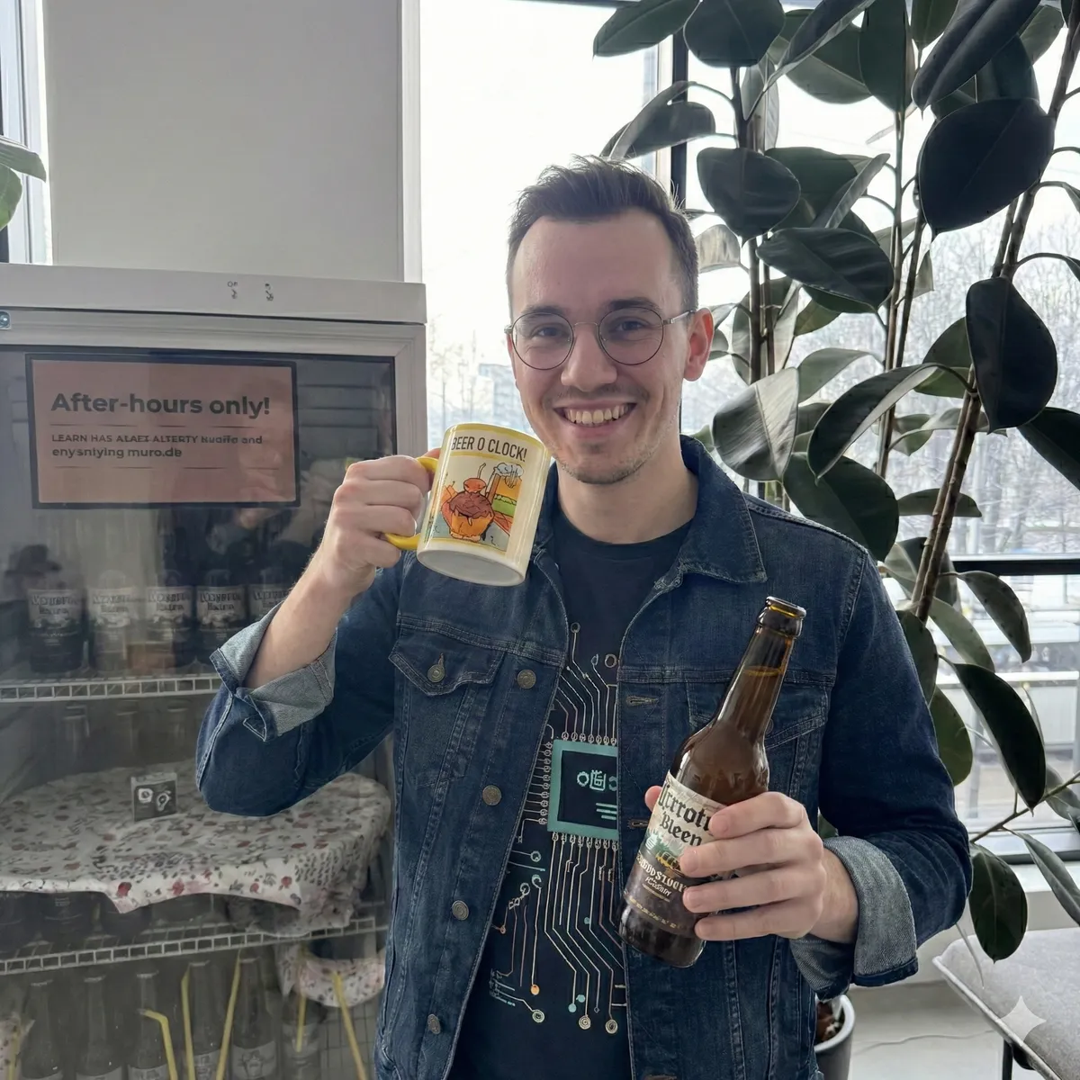 Beer O'Clock Coffee Mug — Funny Office Shift End Tea/Coffee Mug (Accent) product thumbnail image