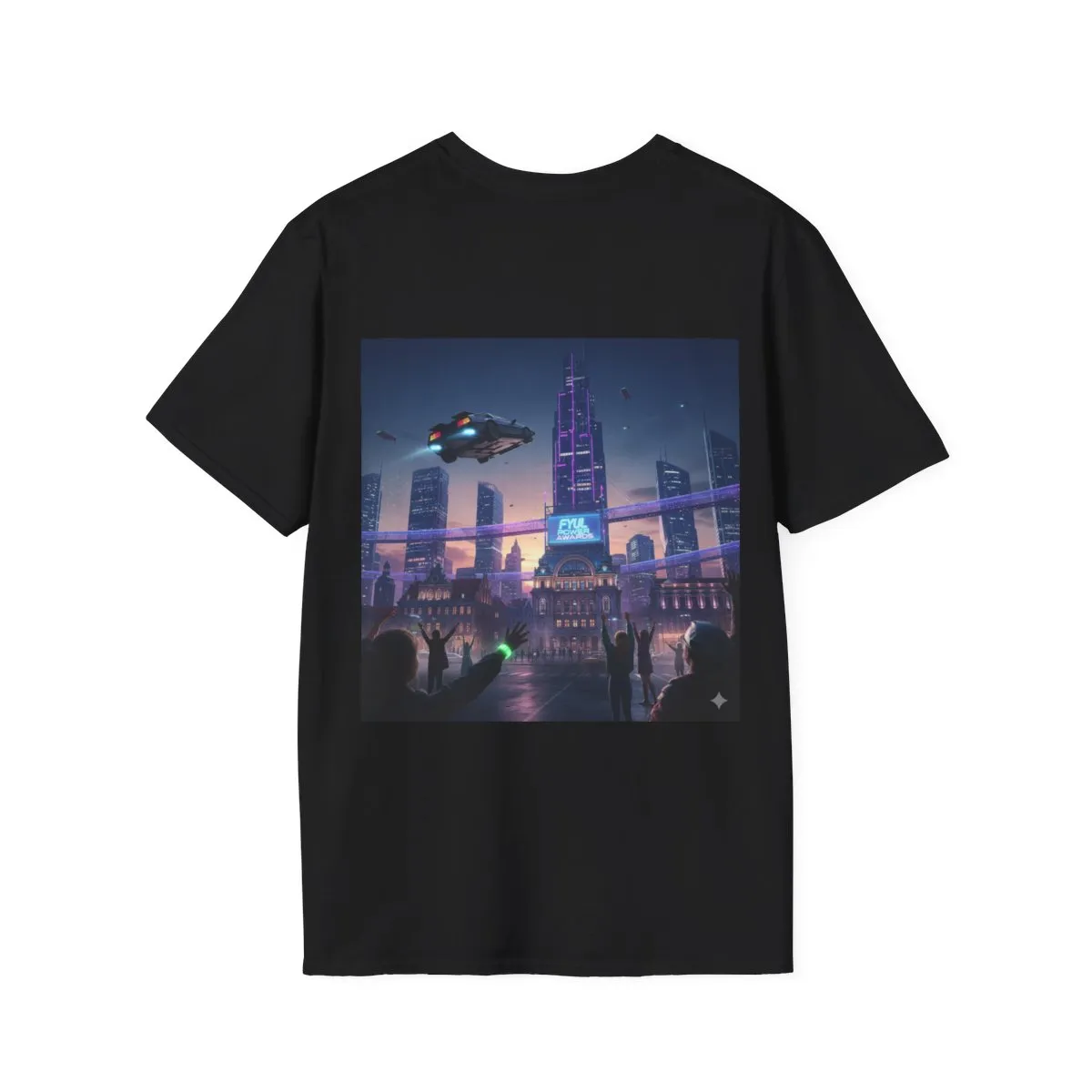 After-Party Checklist T-Shirt — Festival City Skyline Tee product thumbnail image