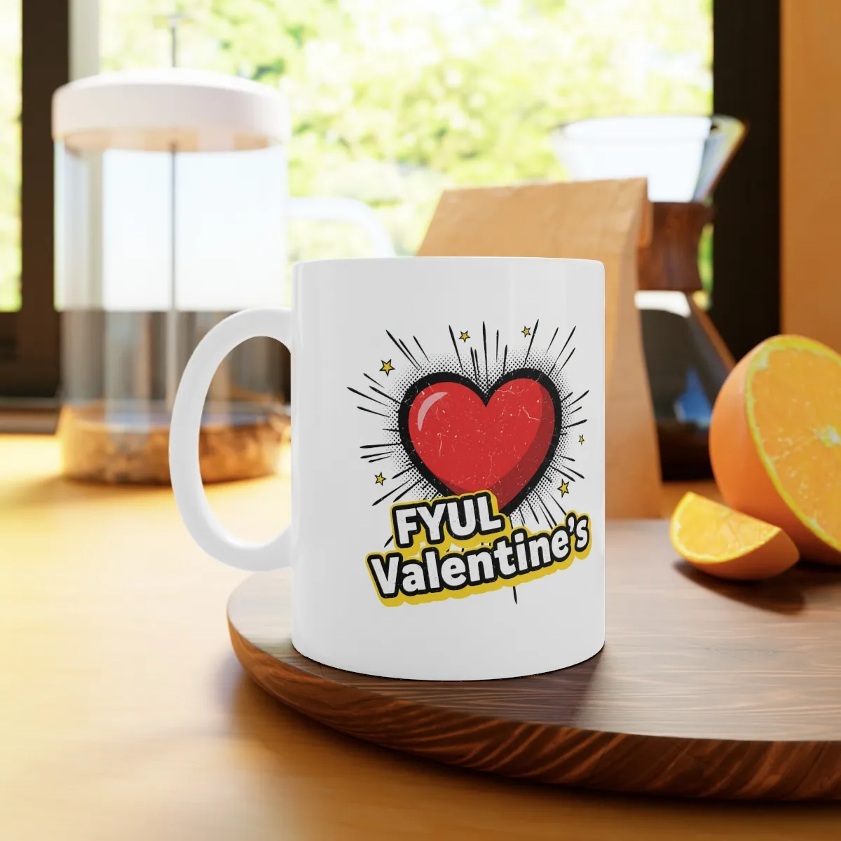 You’re My 9-to-5 Valentine — Valentine's Day Mug —  Ceramic Coffee Cup (11oz &amp; 15oz) product thumbnail image