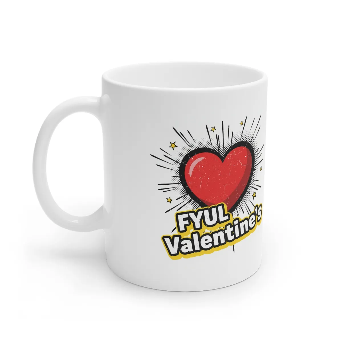 You’re My 9-to-5 Valentine — Valentine's Day Mug —  Ceramic Coffee Cup (11oz &amp; 15oz) product thumbnail image