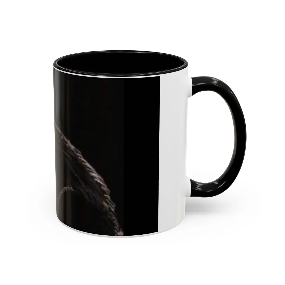 Black Cat Accent Coffee Mug — Gothic Cat Coffee Cup (11/15 oz) product thumbnail image