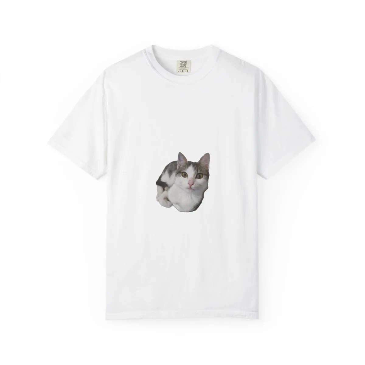Cat Photo Tee — Cute Relaxed Cat Graphic T-Shirt product thumbnail image